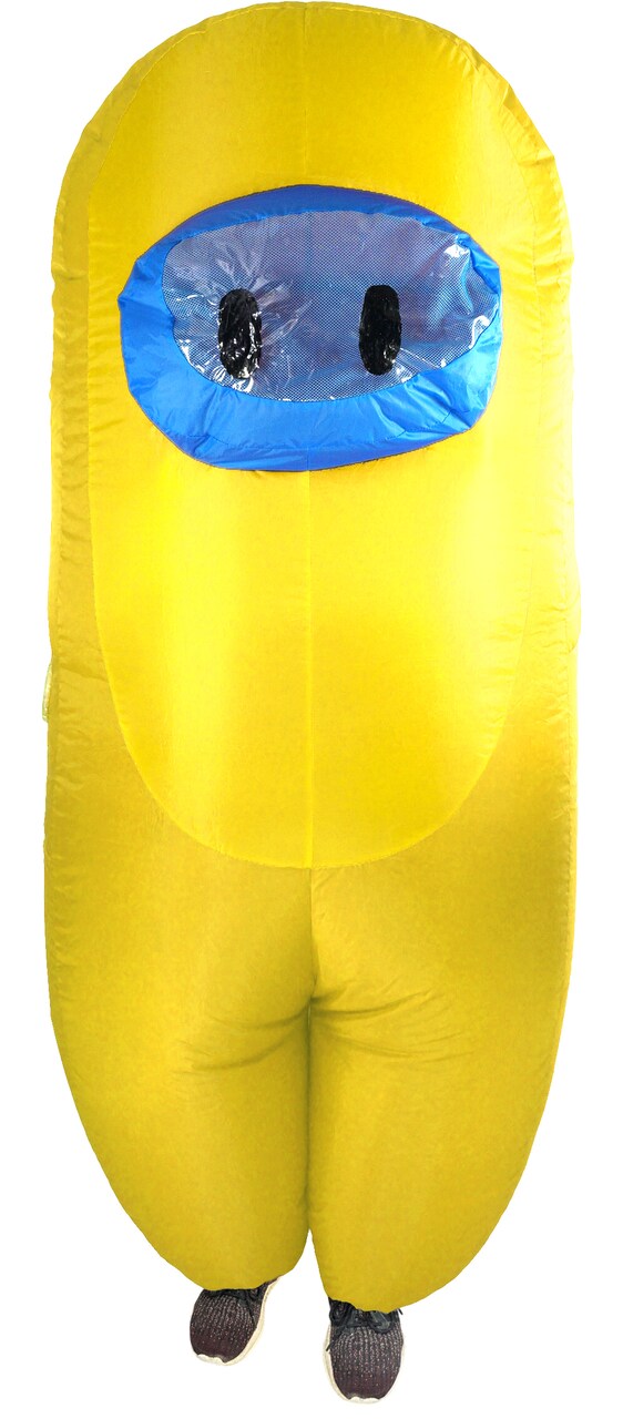 Adult Yellow Sus Imposter Crewmate Killer Inflatable Costume